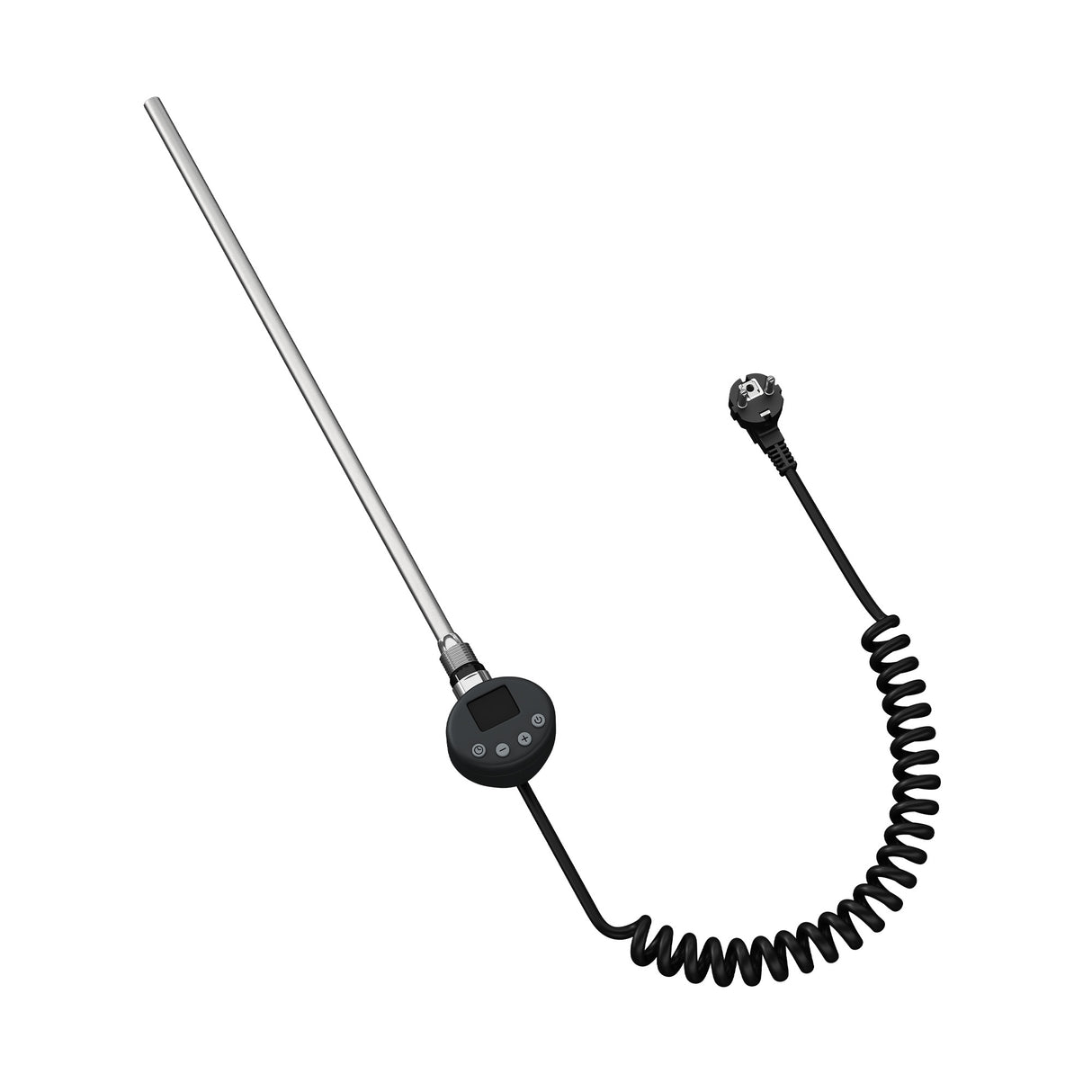 glasvilla Heizstab mit Thermostat Elektroheizstab mit LCD Bildschirm Heizpatrone aus Edelstahl Heizelement für Badheizkörper Heizungen Handtuchhalter