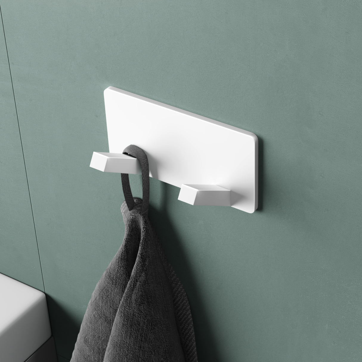 glasvilla Wandgarderobe Wandhaken aus Aluminium Garderobe mit klappbaren Haken Garderobenleiste Garderobenhaken Kleiderhaken Stalo-04+05