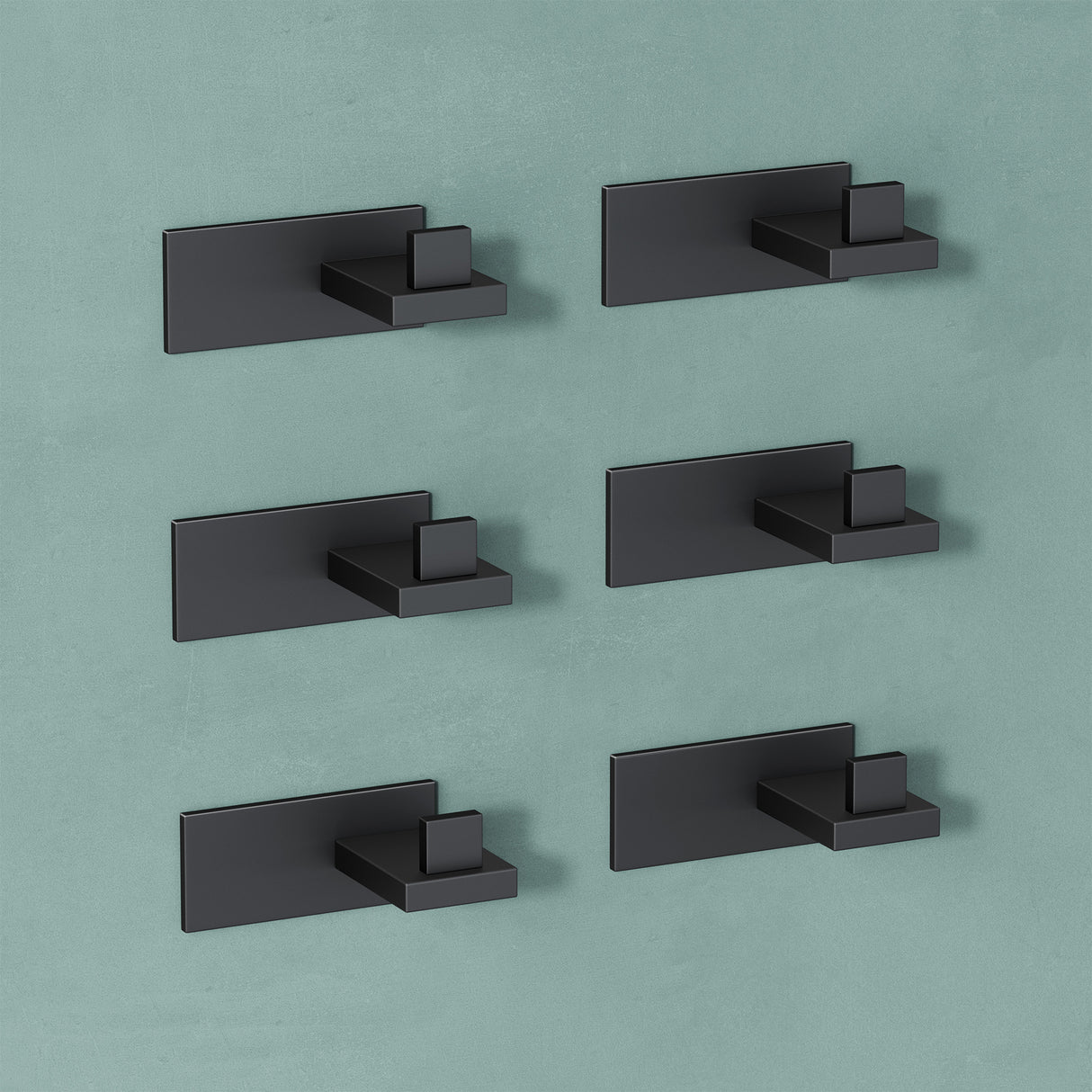 glasvilla Kleiderhaken Wandgarderobe Wandhaken aus Edelstahl Garderobenleiste Garderobenhaken Stalo-06+Stalo-07