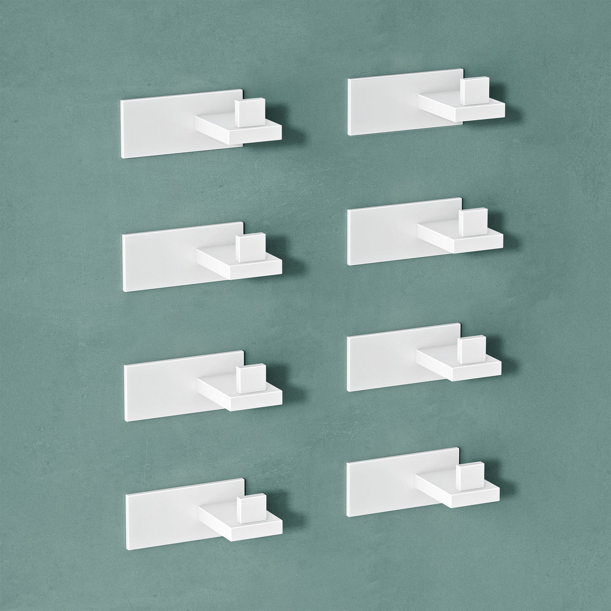 glasvilla Kleiderhaken Wandgarderobe Wandhaken aus Edelstahl Garderobenleiste Garderobenhaken Stalo-06+Stalo-07