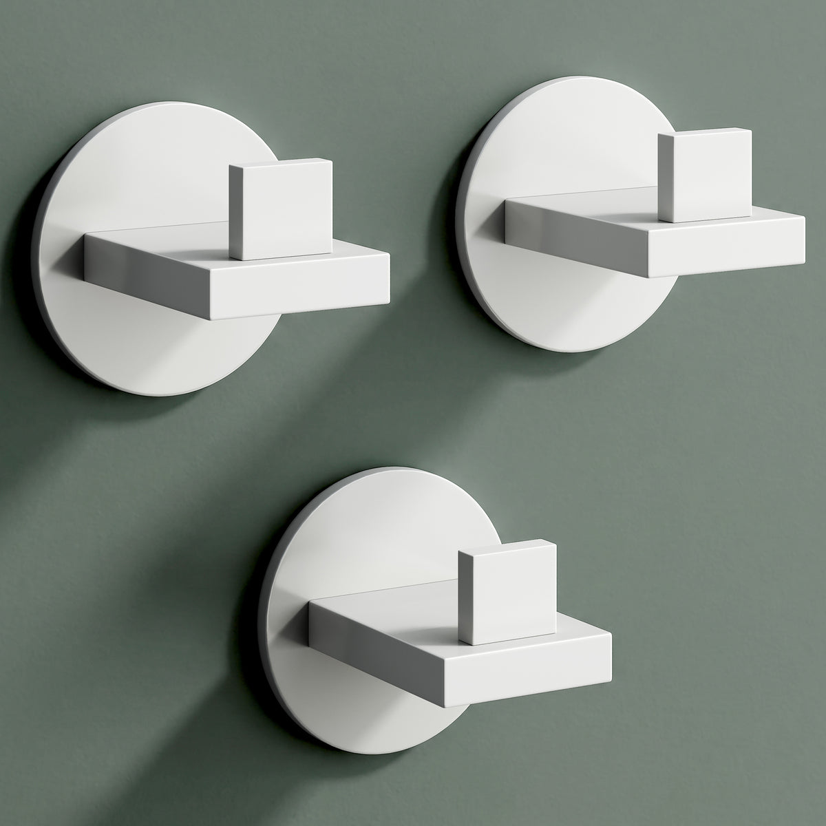 glasvilla Kleiderhaken Wandgarderobe Wandhaken aus Edelstahl Garderobenleiste Garderobenhaken Stalo-08+Stalo-09