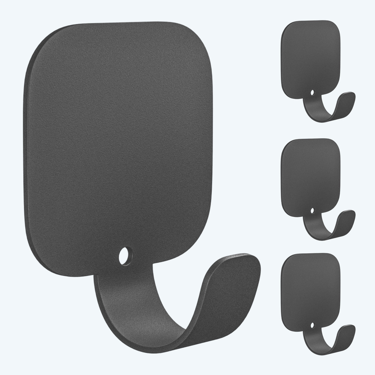 glasvilla Ganci da Parete in Lega di Alluminio, Attaccapanni da Muro 4pcs per Camera da Letto, Ingresso, Cucina, Stalo-15