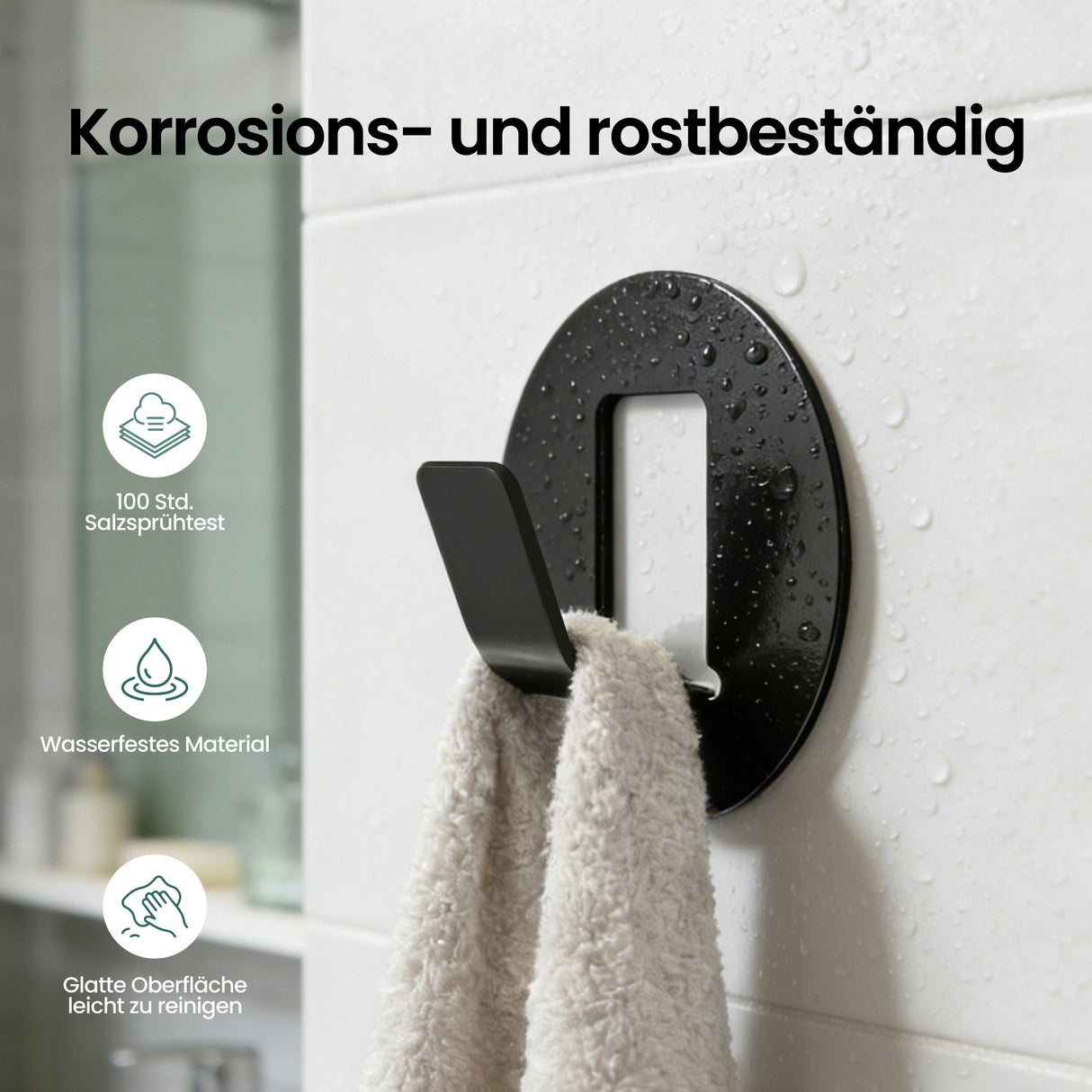 glasvilla Ganci da Parete in Lega di Alluminio, Attaccapanni da Muro 4pcs per Camera da Letto, Ingresso, Cucina, Stalo-16