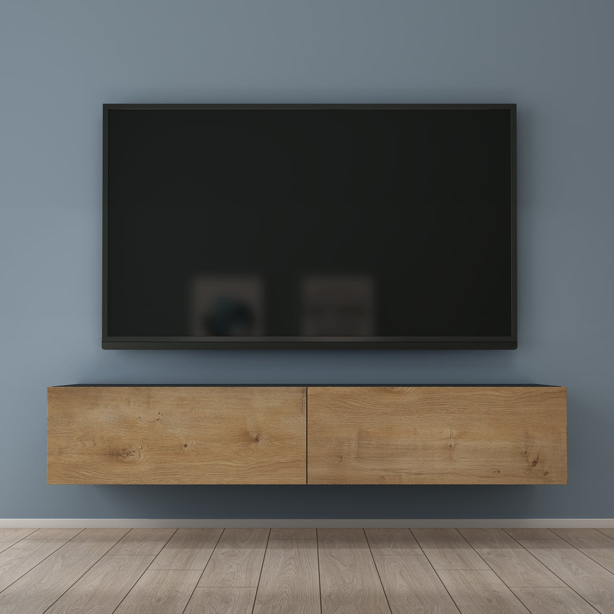 glasvilla Fernsehtisch Fernsehschrank TV Schrank Verdeckter Griff mit Soft-Close Lowboard Hängeschrank für Wohnzimmer Fernsehschrank02