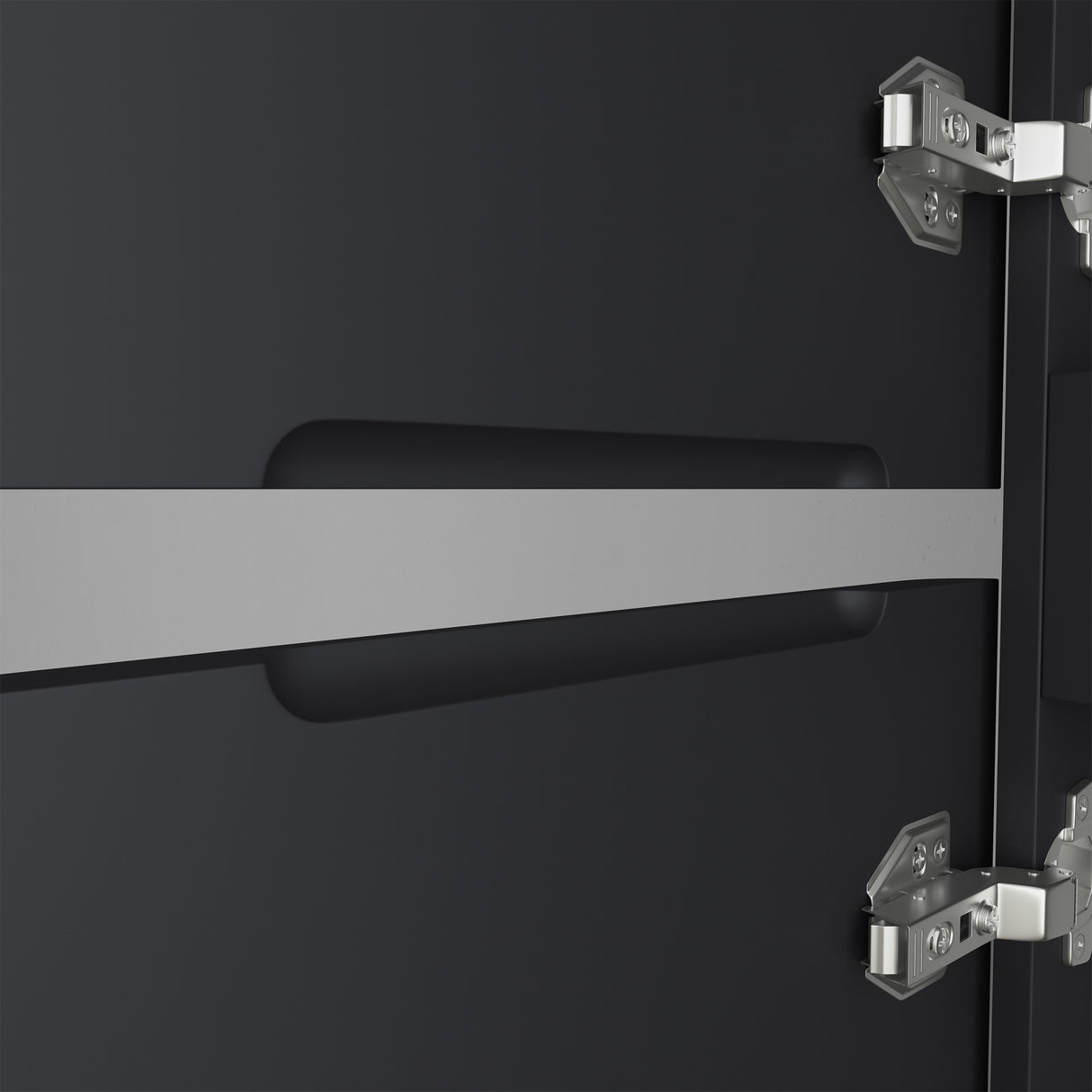 glasvilla Seitenschrank Badezimmerschrank mit 2 Türen und 4 Fächern BxT: 35x20 cm Hochschrank Badregal Allzweckschrank Lucca