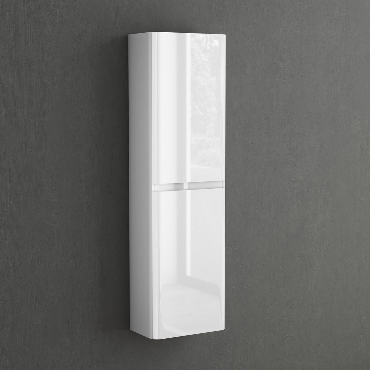 glasvilla Seitenschrank Badezimmerschrank mit 2 Türen und 4 Fächern BxT: 35x20 cm Hochschrank Badregal Allzweckschrank Lucca