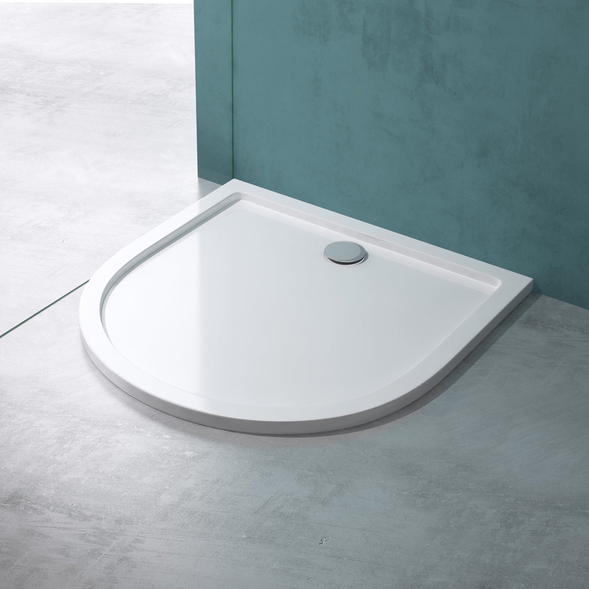 glasvilla Duschtasse Duschwanne aus Acryl Form: Halbkreis Faro4