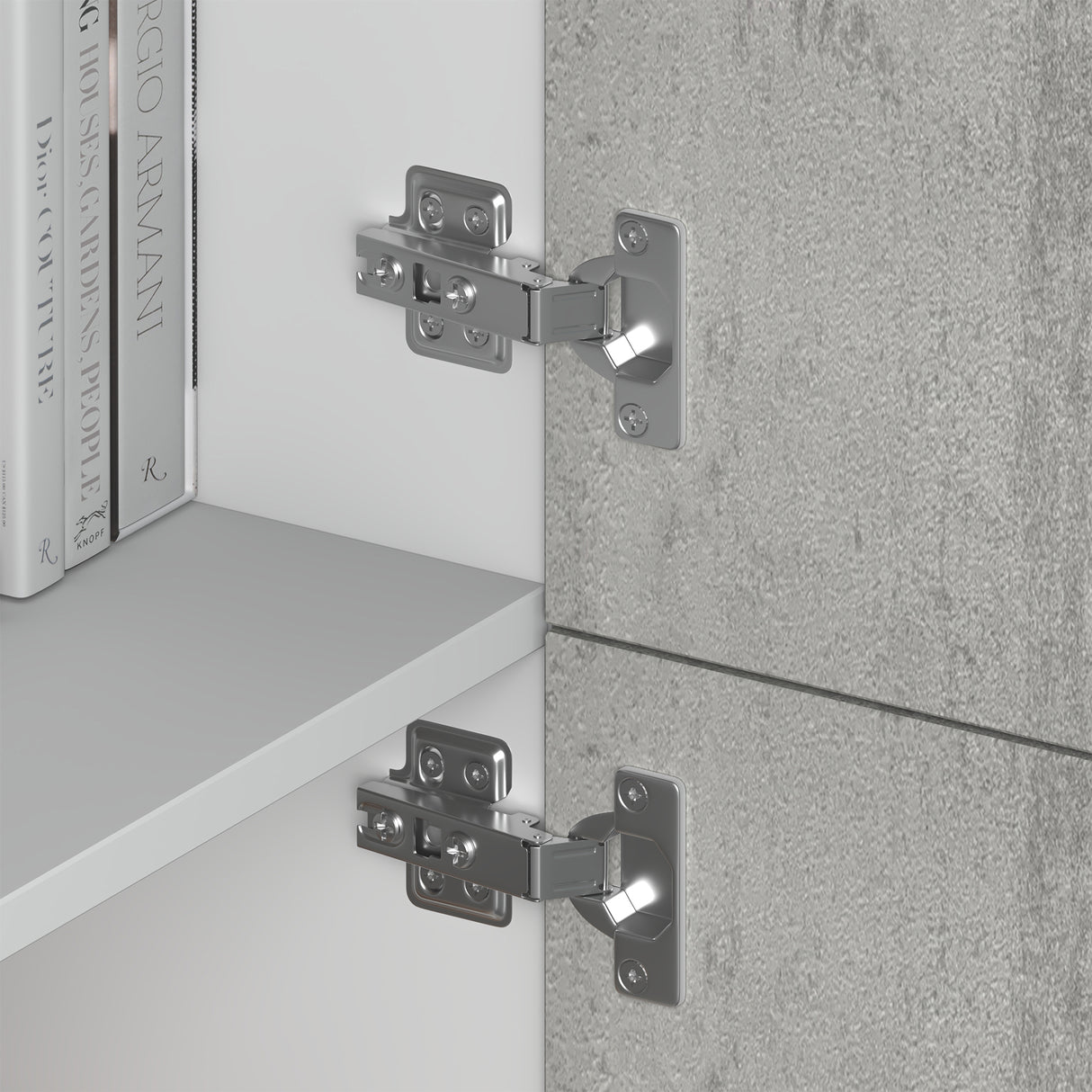 glasvilla Möbel Kommode Aufbewahrungsschrank mit 4 Türen Sideboard Schrank Mehrzweckschrank Schrank04