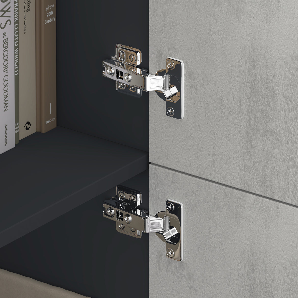 glasvilla Möbel Kommode Aufbewahrungsschrank mit 4 Türen Sideboard Schrank Mehrzweckschrank Schrank04