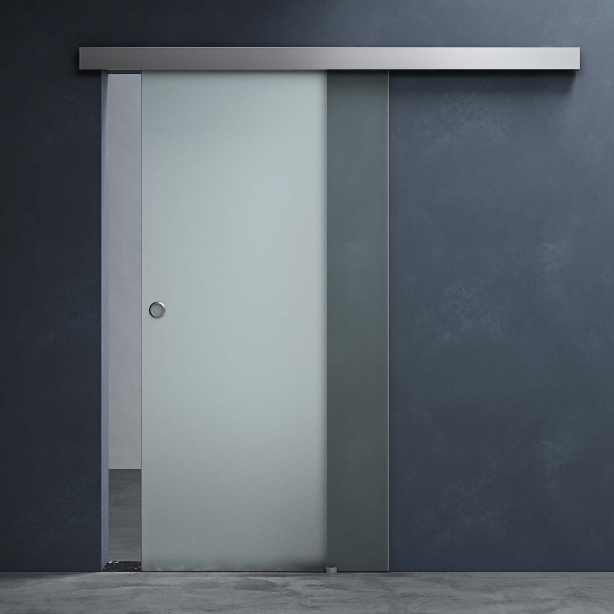 glasvilla Glasschiebetür komplettset Amalfi H: 2150mm, Griffart: Muschelgriff, inkl. Softclose-Automatik, 8mm ESG-Sicherheitsglas