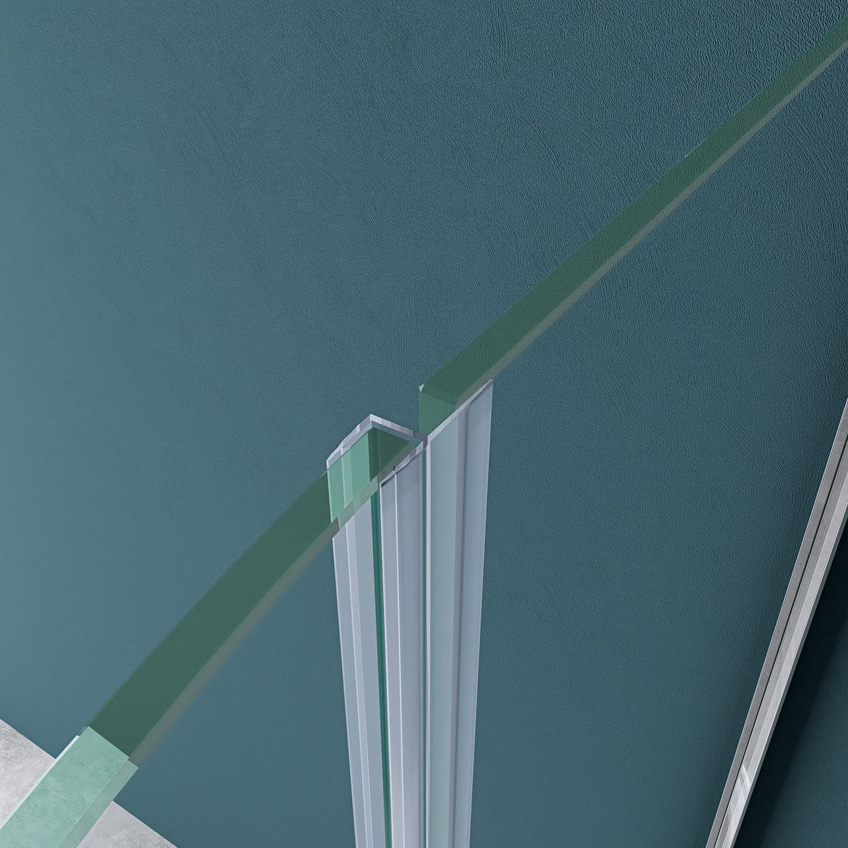 glasvilla Duschkabine U Form Dusche halbkreis 6mm ESG-Sicherheitsglas mit Easy-Clean Nano-Beschichtung Ravenna03