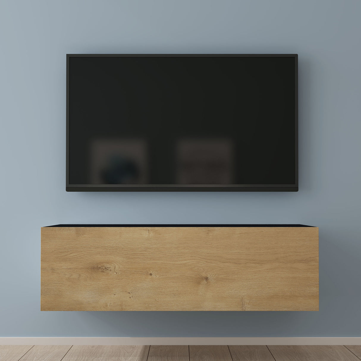 glasvilla Fernsehtisch Fernsehschrank TV Schrank Verdeckter Griff mit Soft-Close Lowboard Hängeschrank für Wohnzimmer Fernsehschrank02
