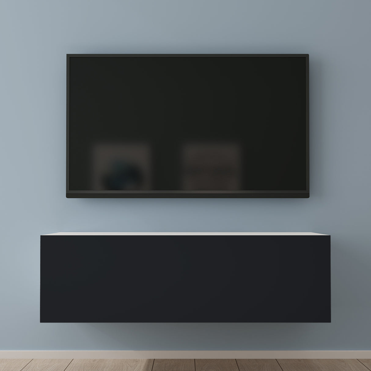 glasvilla Fernsehtisch Fernsehschrank TV Schrank Verdeckter Griff mit Soft-Close Lowboard Hängeschrank für Wohnzimmer Fernsehschrank02