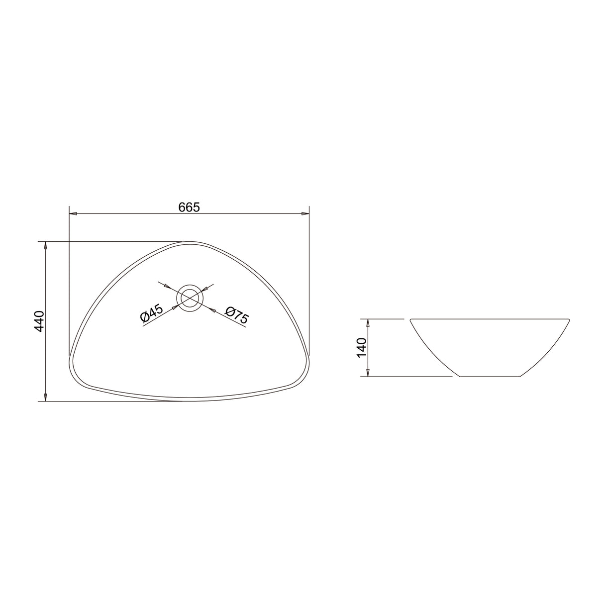 glasvilla Waschbecken weiß Aufsatzwaschbecken aus Keramik,mit Nano-Beschichtung Brüssel895