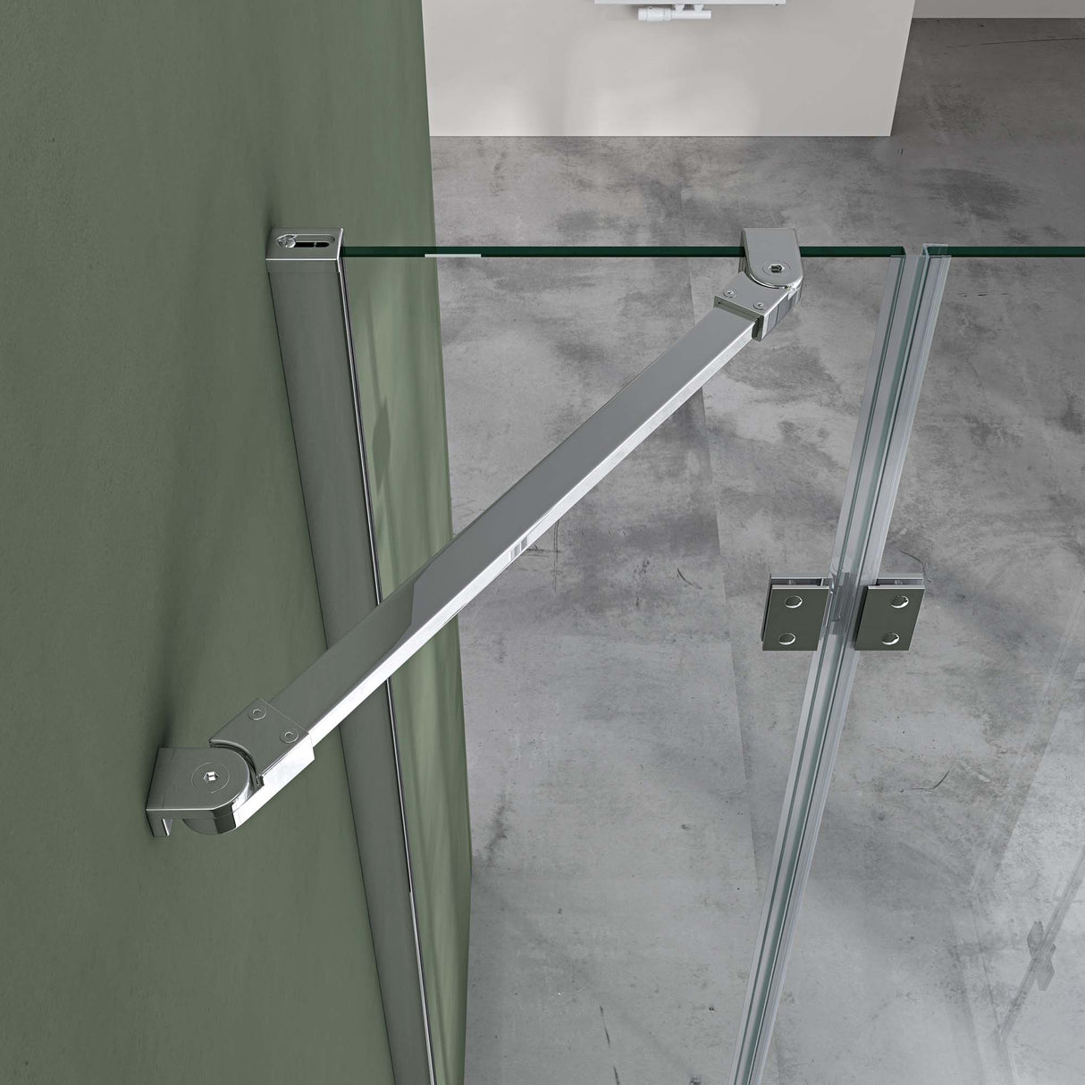 glasvilla Eckeinstieg Duschkabine Duschabtrennung Klarglas 6mm ESG-Sicherheitsglas & Lotuseffekt 2 Pendeltüren R01k