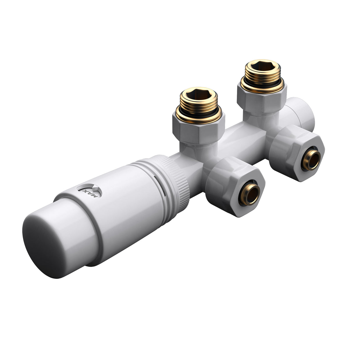 glasvilla Heizkörperventil inkl. -regler mit Temperatureinstellung 6° - 28° Thermostatventil