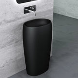 glasvilla Design Standwaschbecken freistehend Col32 aus Mineralguss Waschtisch Standwaschbecken