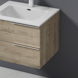 glasvilla Badmöbelset Unterschrank mit Waschbecken Waschtisch 2 Schubladen Badezimmer Waschbeckenunterschrank Badezimmermöbel Paestum