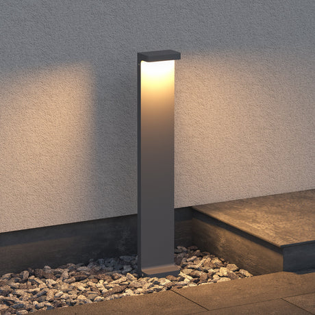 glasvilla Außenleuchte 10x6x60cm IP65 Wegeleuchte Außen | Pollerleuchte für Garten, 3000K Stehlampe Gartenlampe | Außenlampe Standleuchte 6W LumaTorch