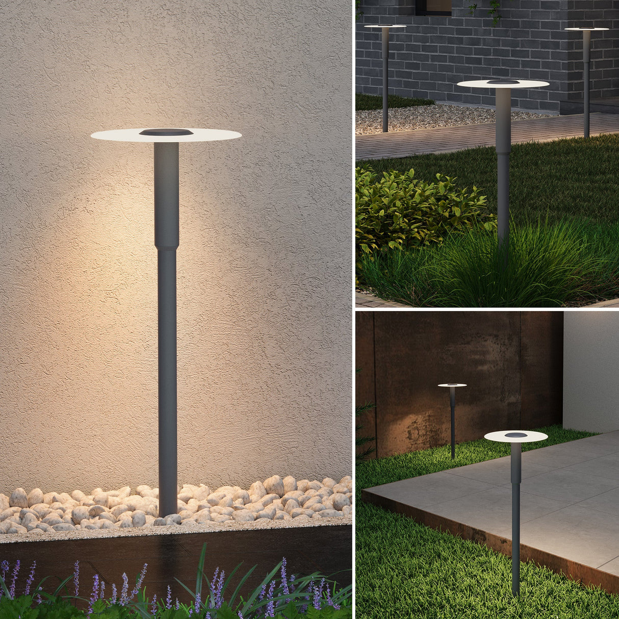 glasvilla Außenleuchte ⌀300xH804mm IP65 Wegeleuchte Außen | Pollerleuchte für Garten, 3000K Stehlampe Gartenlampe | Außenlampe Standleuchte 6W StellaeLights