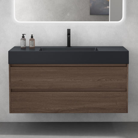glasvilla Ensemble de Meubles de Salle de Bain 120 cm | Meuble Vasque avec Meuble Bas Deep