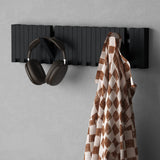 Glasvilla Design – Perchero de pared de madera con 7 ganchos magnéticos abatibles Twigro-01