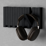 Glasvilla Design – Perchero de pared de madera con 7 ganchos magnéticos abatibles Twigro-01