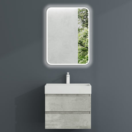 glasvilla Badmöbel-Set Waschbeckenunterschrank Verona mit 2-Schubladen inkl. Waschbecken und Ablaufgarnitur