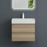 glasvilla Badmöbel-Set Waschbeckenunterschrank Verona mit 2-Schubladen inkl. Waschbecken und Ablaufgarnitur