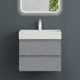 glasvilla Badmöbel-Set Waschbeckenunterschrank Verona mit 2-Schubladen inkl. Waschbecken und Ablaufgarnitur