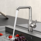 glasvilla Wasserhahn Küche Küchenarmatur mit Brause Ausziehbar, Küchenwasserhahn 360°Schwenkbar, Mischbatterie Spültischarmatur aus Edelstahl Turnix-04