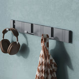 glasvilla Kleiderhaken ohne Bohren Wandgarderobe Wandhaken aus Edelstahl Garderobenleiste Garderobenhaken Stalo-04+05