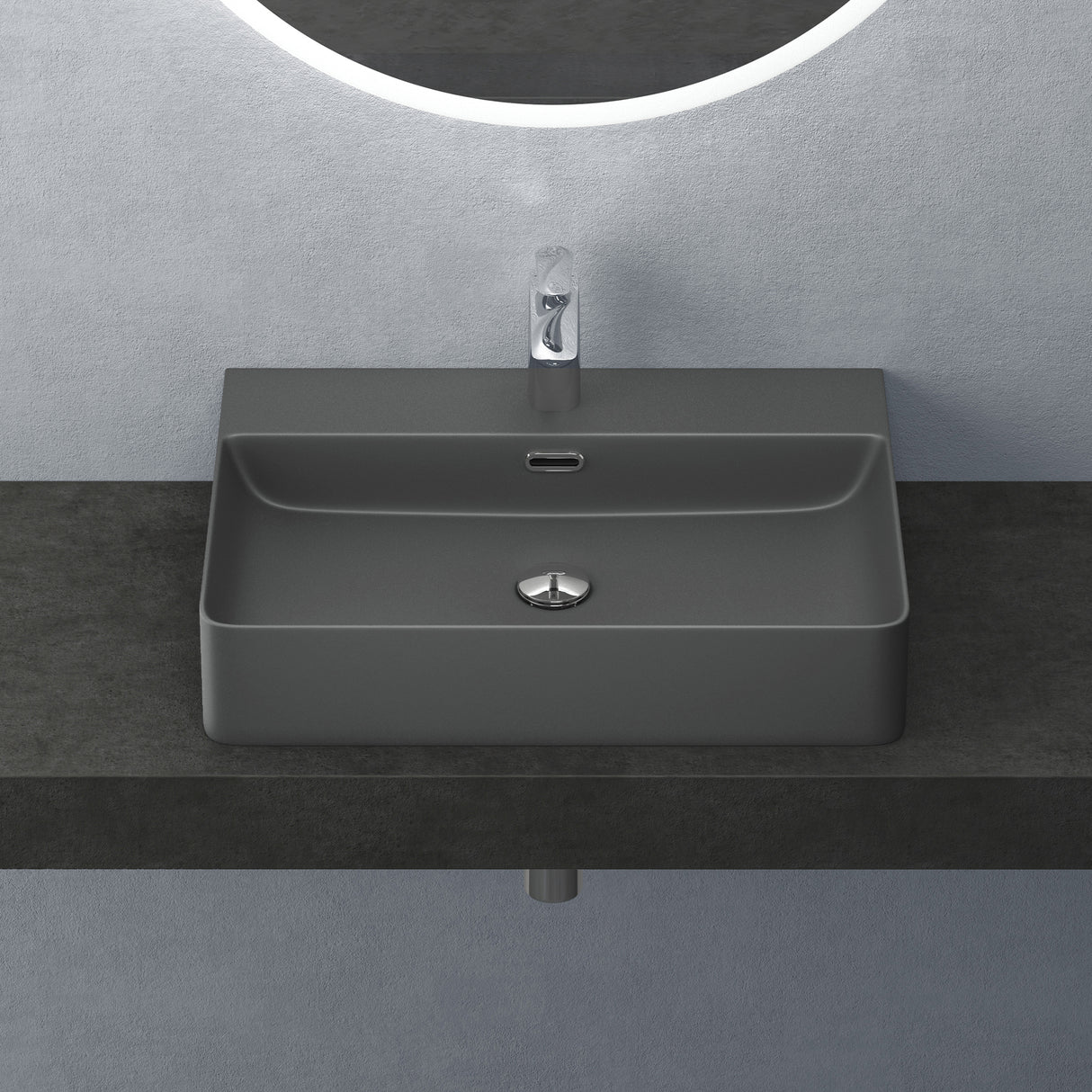 glasvilla Waschbecken Aufsatzwaschbecken Meissen201 Waschtisch aus Keramik inkl. Nano-Beschichtung