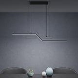 glasvilla Pendelleuchte 105cm LED Hängelampe Linear design 3000K/4000K/6000K Verstellbares Kabel 18W Hängeleuchte für Esszimmer Wohnzimmer Schlafzimmer