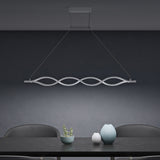 glasvilla Pendelleuchte 106cm LED Hängelampe Dimmbar mit Fernbedienung 3000K/4000K/6000K Verstellbares Kabel 60W Weiß Hängeleuchte für Esszimmer Wohnzimmer Schlafzimmer