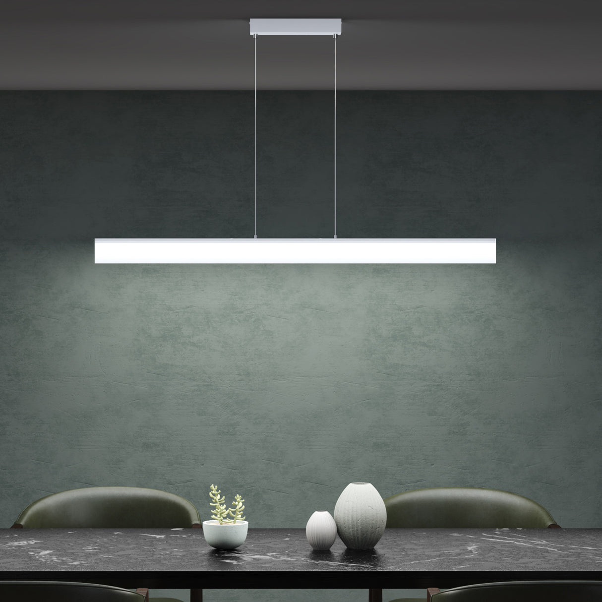 glasvilla Pendelleuchte LED Hängelampe Dimmbar mit Fernbedienung 3000K/4000K/6000K Verstellbares Kabel Hängeleuchte für Esszimmer Wohnzimmer Schlafzimmer