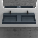 glasvilla Waschbecken Aufsatzwaschbecken Hängewaschbecken aus Mineralguss Col12