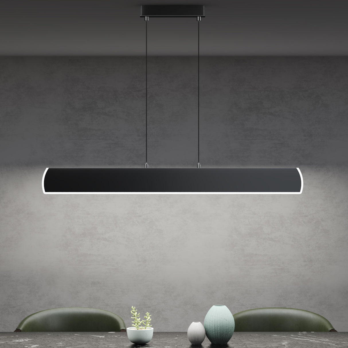 glasvilla Pendelleuchte LED Hängelampe Dimmbar mit Fernbedienung Verstellbares Kabel Hängeleuchte für Esszimmer Wohnzimmer Schlafzimmer