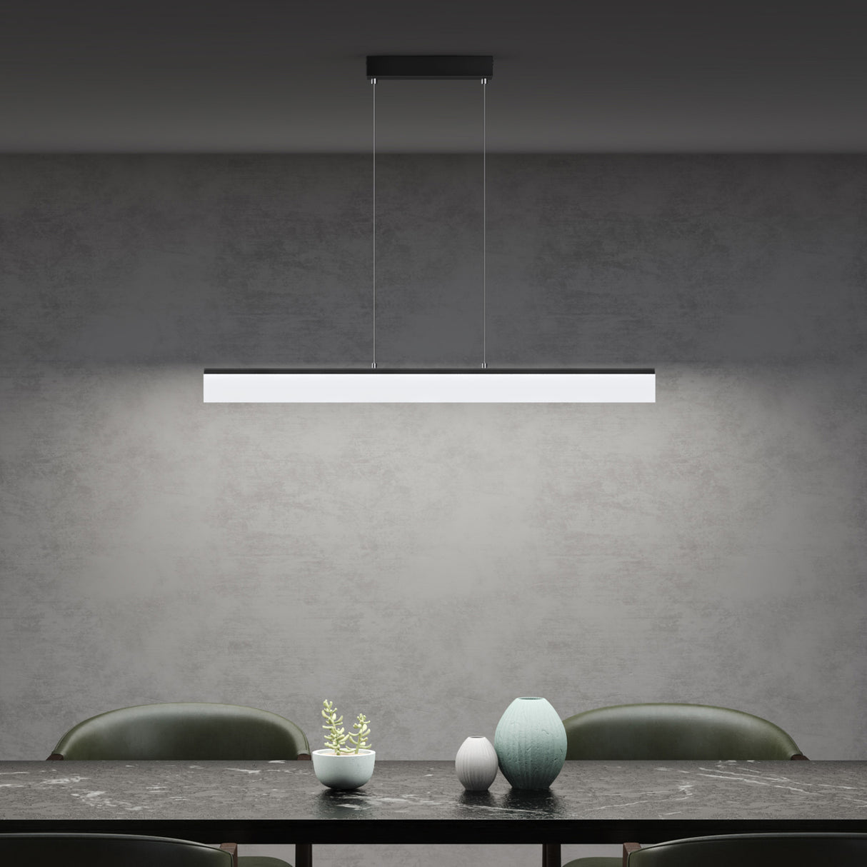 glasvilla Pendelleuchte LED Hängelampe Dimmbar mit Fernbedienung Verstellbares Kabel Hängeleuchte für Esszimmer Wohnzimmer Schlafzimmer