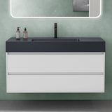 glasvilla Badmöbel Set Badezimmermöbel 120cm Waschbecken Waschtisch mit Unterschrank Deep