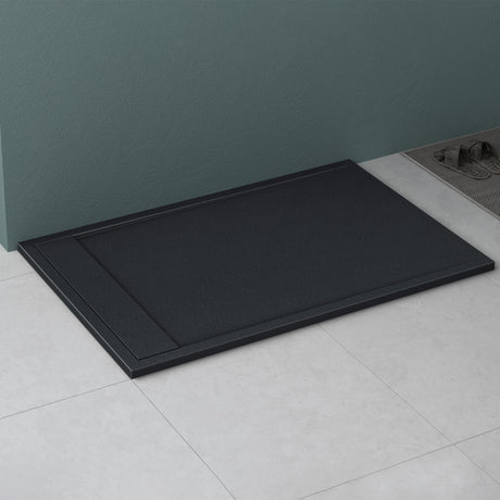 Glasvilla Design – Plato de ducha de mineralguss Geoma10, altura 3 cm, instalación a ras de suelo