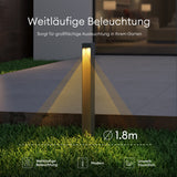 glasvilla Außenleuchte IP65 Wegeleuchte Außen | Außenpollerleuchte für Garten, 3000K Stehlampe Gartenlampe | Außenlampe Standleuchte 5W BaldersLights