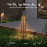glasvilla Außenleuchte ⌀120xH700mm IP65 Wegeleuchte Außen | Pollerleuchte für Garten, 3000K Stehlampe Gartenlampe | Außenlampe Standleuchte 10W NeoForge
