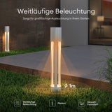 glasvilla Außenleuchte ⌀120xH700mm IP65 Wegeleuchte Außen | Pollerleuchte für Garten, 3000K Stehlampe Gartenlampe | Außenlampe Standleuchte 10W NeoForge