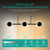glasvilla Pendelleuchte LED Hängelampe Dimmbar mit Fernbedienung Verstellbares Kabel Hängeleuchte für Esszimmer Wohnzimmer Schlafzimmer