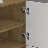 glasvilla Schuhschrank Schuhkommode mit 3 Schränken BTH: 45x36x120 cm Schuhregal Möbel Schuhschrank02