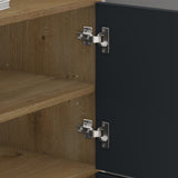 glasvilla Schuhschrank Schuhkommode mit 3 Schränken BTH: 45x36x120 cm Schuhregal Möbel Schuhschrank02