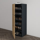 glasvilla Schuhschrank Schuhkommode mit 3 Schränken BTH: 45x36x120 cm Schuhregal Möbel Schuhschrank02