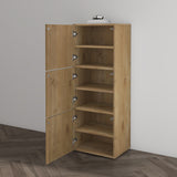 glasvilla Schuhschrank Schuhkommode mit 3 Schränken BTH: 45x36x120 cm Schuhregal Möbel Schuhschrank02