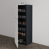 glasvilla Schuhschrank Schuhkommode mit 3 Schränken BTH: 45x36x120 cm Schuhregal Möbel Schuhschrank02